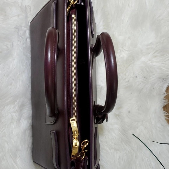 Yves Saint Laurent YSL BO Mini Sac Jour Bag Amarena Deep Purple Luxury Like NEW - Picture 6 of 11